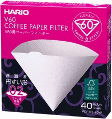 Filtry papierowe Hario 40 sztuk - do dripa V60-02 