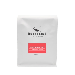 Kawa Roastains Etiopia Berry Coat - do ekspresów i kawiarek, kawa specialty, ziarnista 100% Arabica