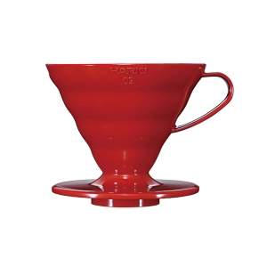 Zaparzacz do kawy Hario Drip V60-02 ceramiczny czerwony