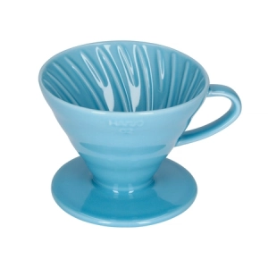 Zaparzacz do kawy Hario Drip V60-02 ceramiczny niebieski