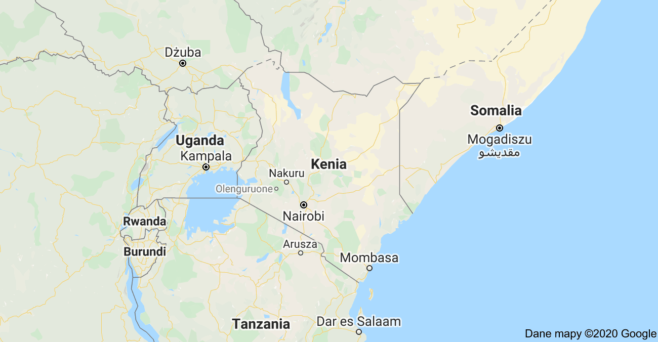 Mapa Kenii Kenya