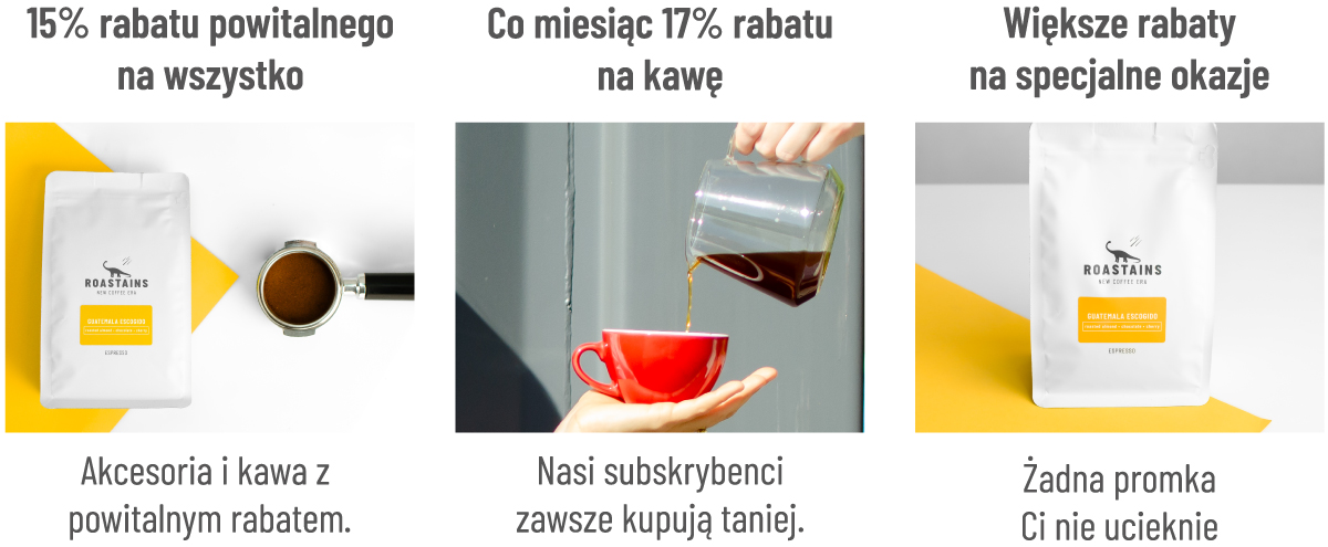 Newsletter kawowy. Zapisz się do newslettera Roastains