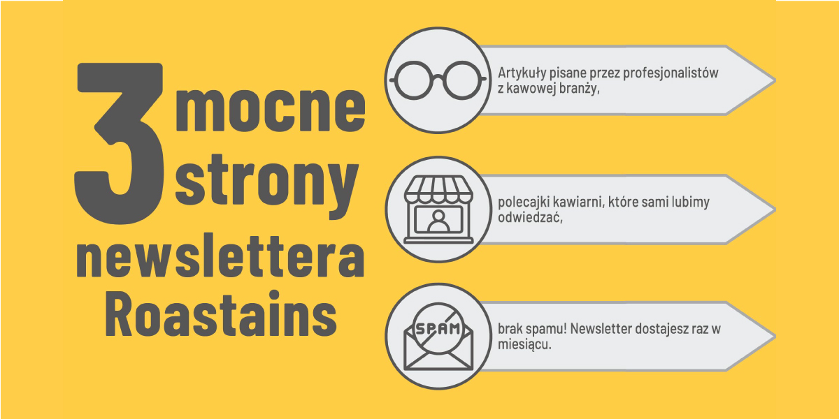 Newsletter kawowy. Zapisz się do newslettera Roastains