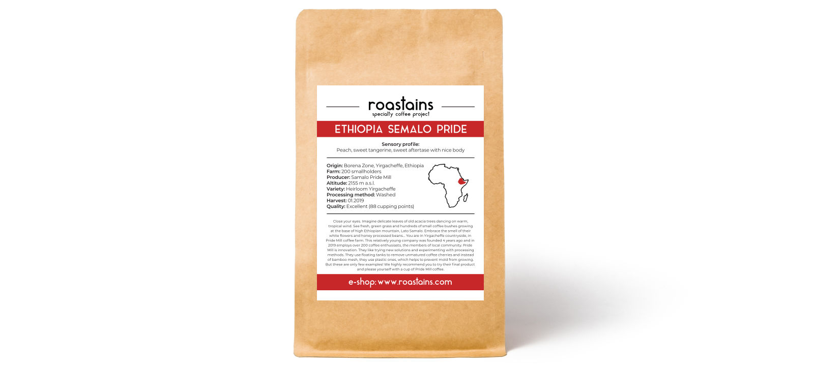 Etiopia Semalo Pride Washed 250g - do alternatyw, kawa ziarnista 100% Arabica