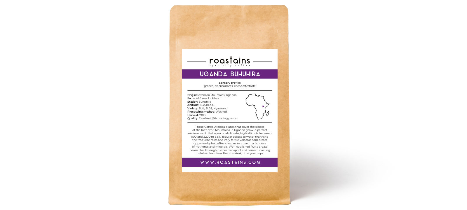 Uganda Buhuhira 250g - do aeropressu, do ekspresu ciśnieniowego