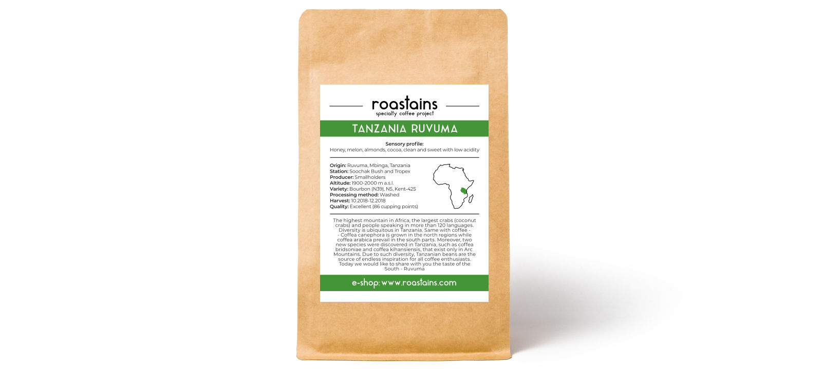 Tanzania Ruvuma - Kawa do drippera
